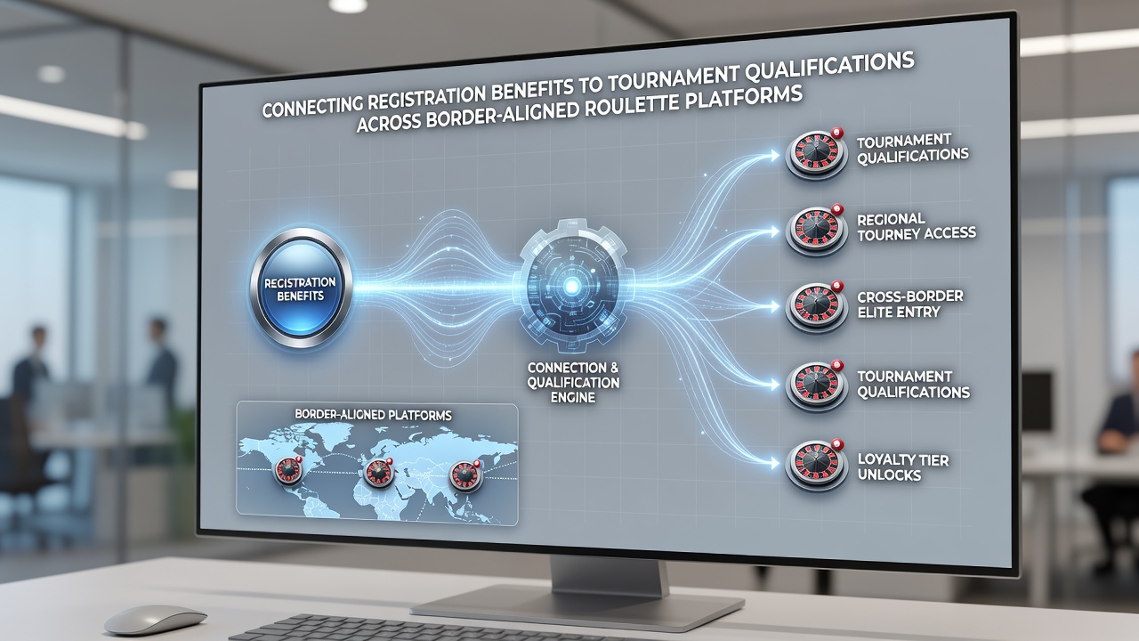 Illustration von grenzübergreifenden Turnierqualifikationen und Bonusintegration in Roulette-Netzwerken