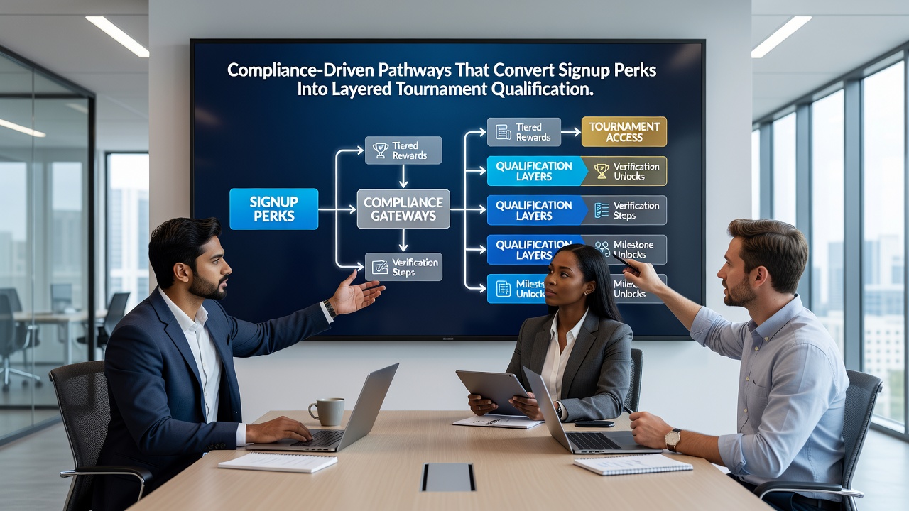 Visualisierung gestaffelter Qualifikationspfade und Compliance-Integration in Roulette-Apps