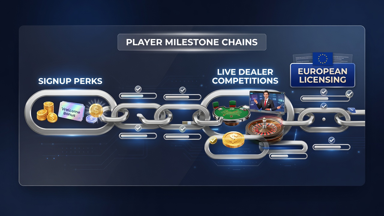 Visualisierung von Live-Dealer-Turnieren und Meilensteinfortschritten