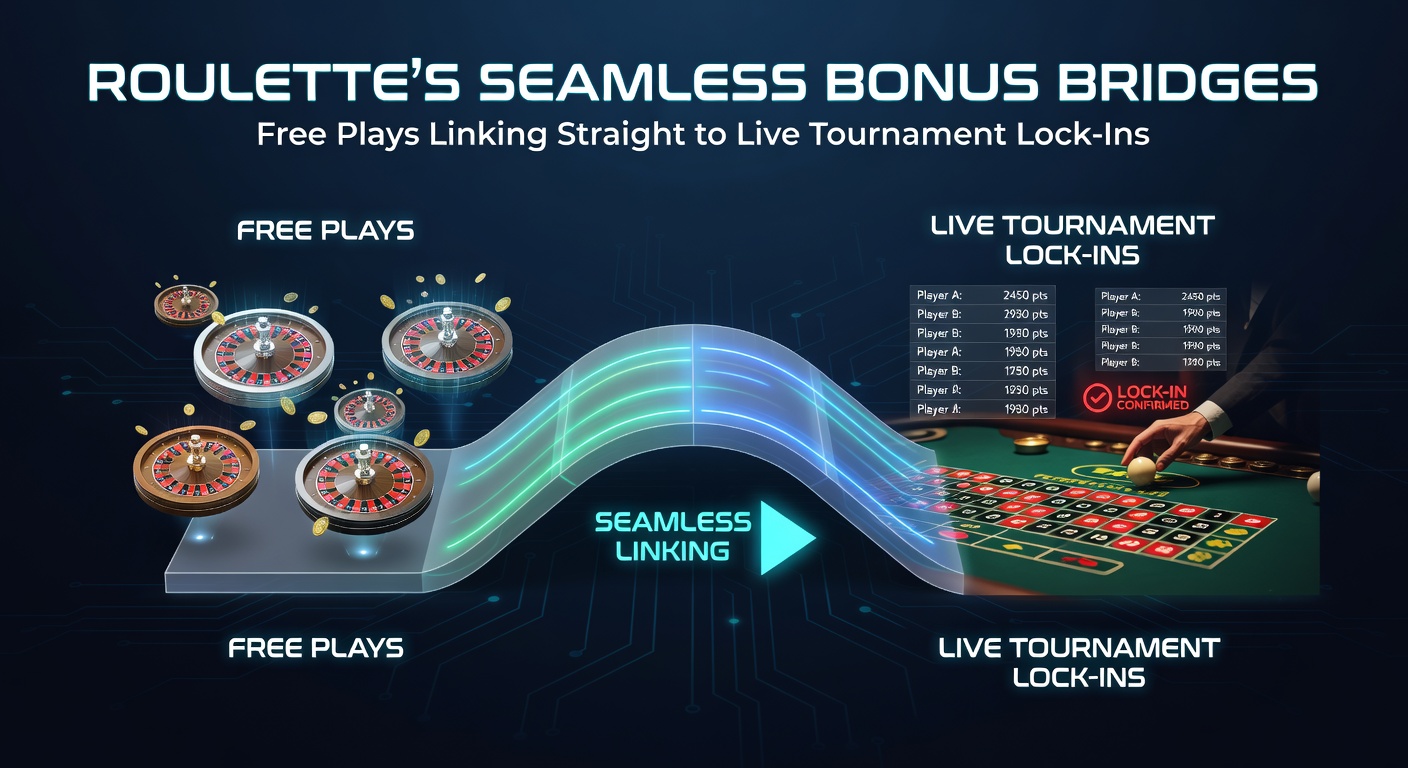 Beispiel für ein Live-Roulette-Turnier-Lock-In nach Free Plays in einer Bonus-Brücke