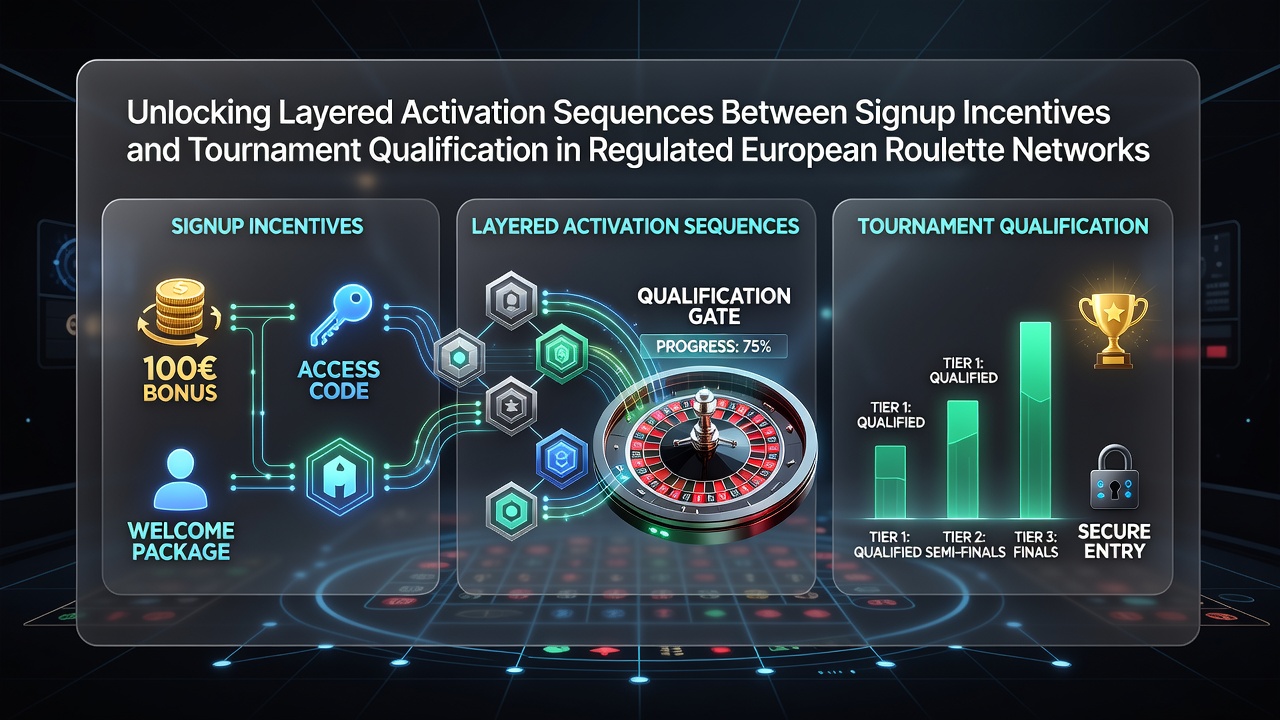 Darstellung von Aktivierungssequenzen zwischen Anmeldeboni und Turnierqualifikation in regulierten Roulette-Plattformen